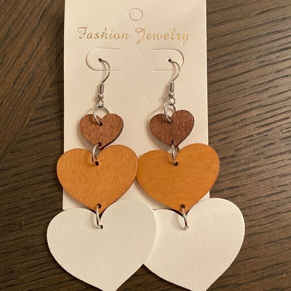 Boho Heart Earrings   - Picture 1 of 1